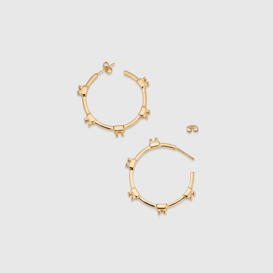Orthodontic Braces Hoop Earrings