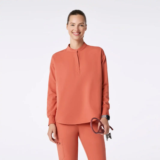 Rafaela Oversized Long-Sleeve Scrub Top™