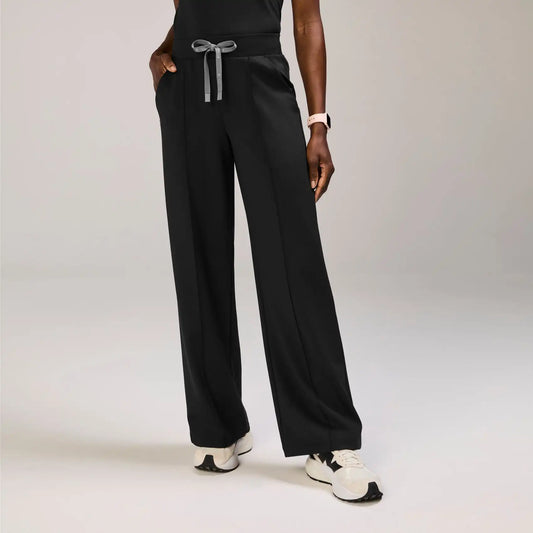 Salina High-Rise Wide-Leg Scrub Pant
