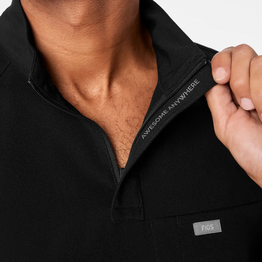 Timmons Mock-Neck Scrub Top